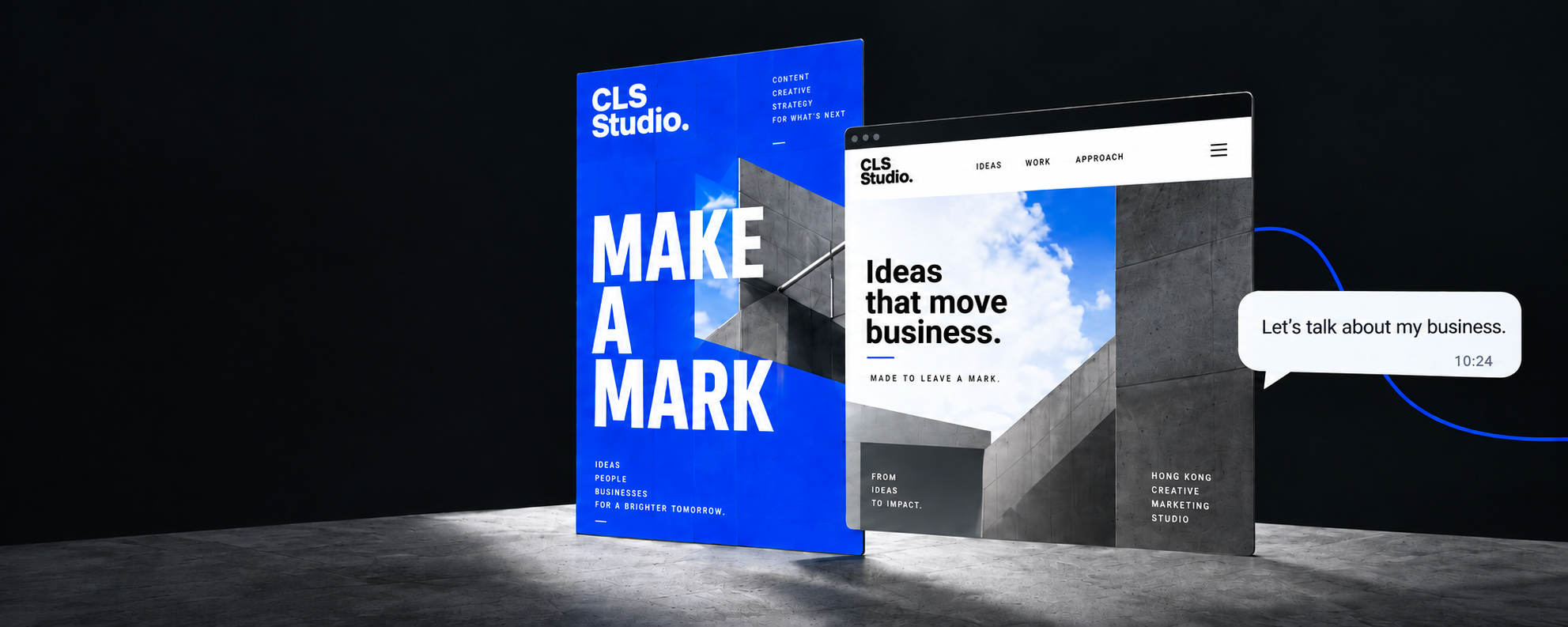 CLS content, website and enquiry concept