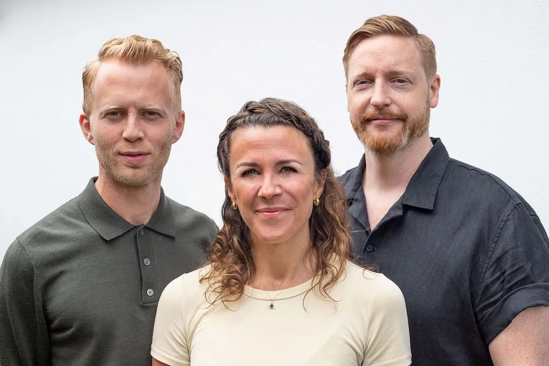 Tilda's founders: Sveinung Skaalnes, Bella Funck and Marcus Woxneryd