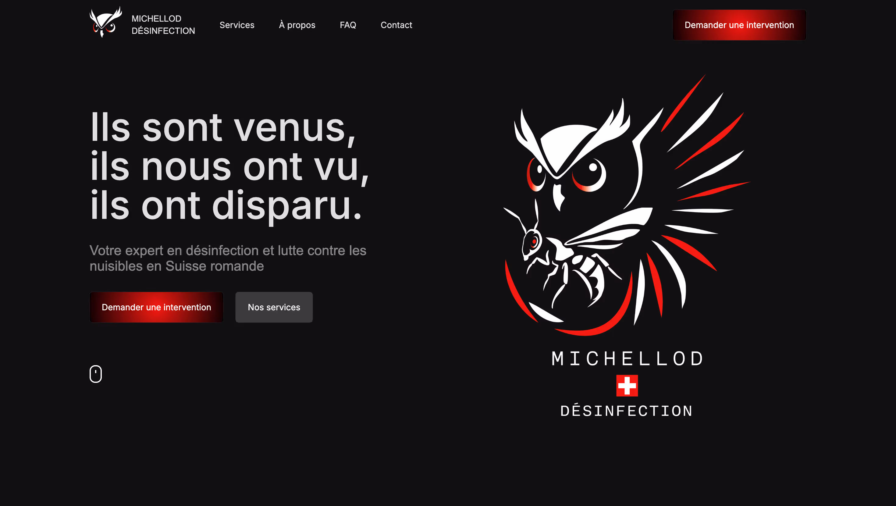 Michellod webdesign homepage