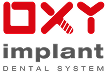 Oxy Implant Dental System logo in red and black.