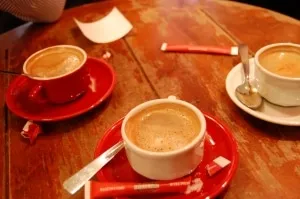 Three coffees