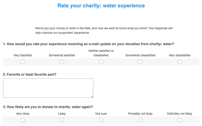 nonprofit donor surveys