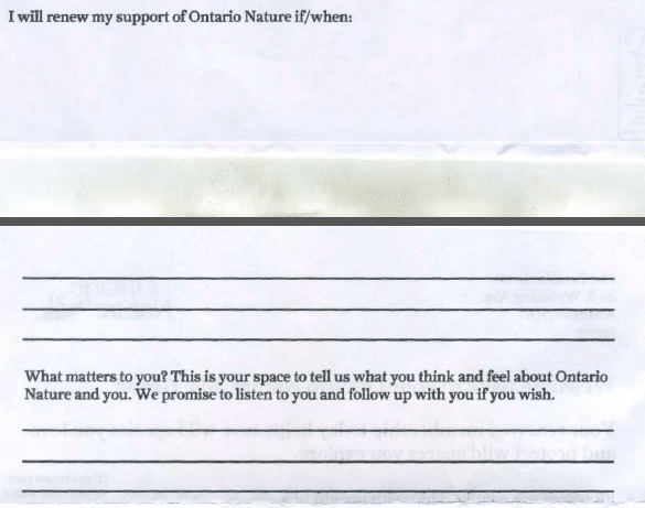 Ontario nature survey
