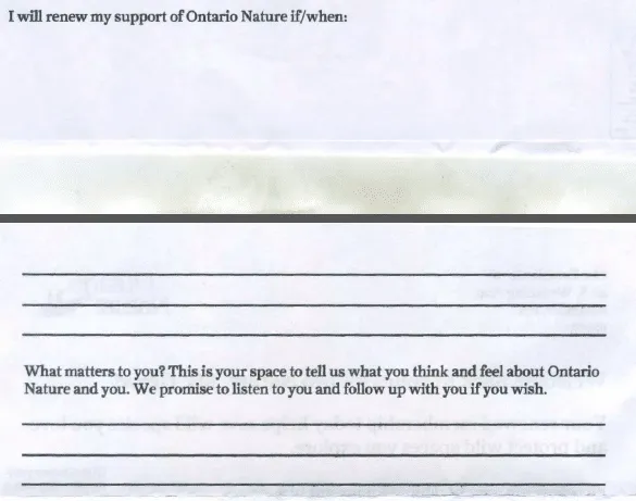 Ontario nature survey