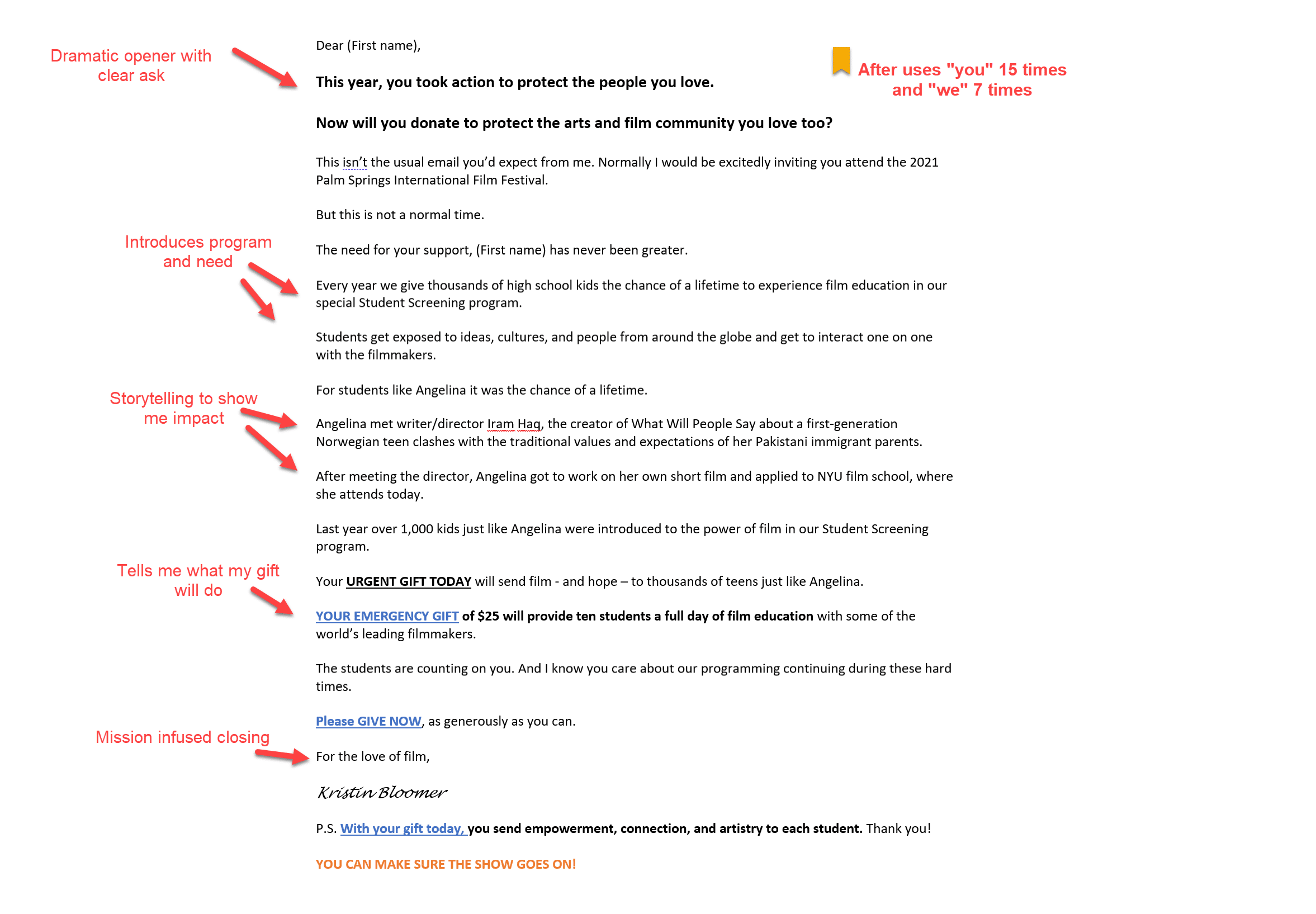 end of year appeal