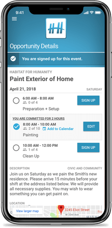 Helper Helper's volunteer app
