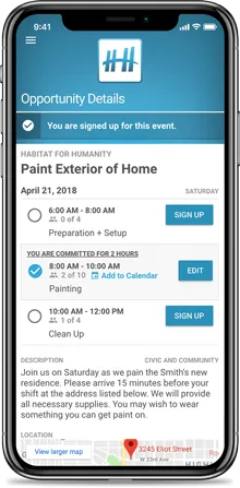 Helper Helper’s volunteer app