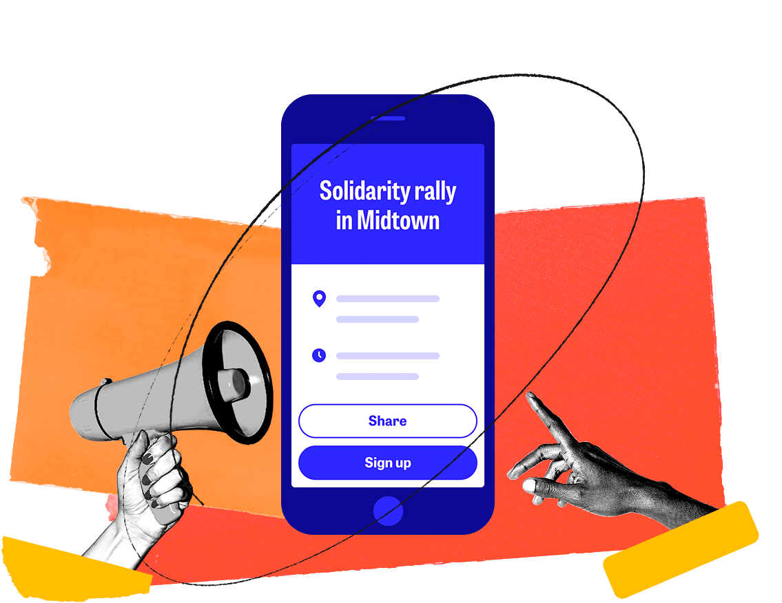 Mobilize product image for their volunteer app