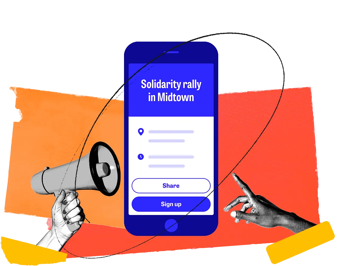 Mobilize product image for their volunteer app