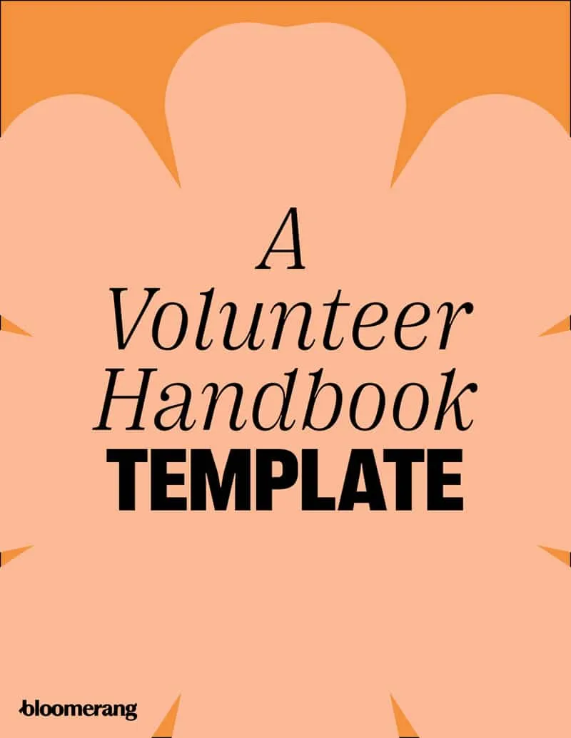 Volunteer handbook template ebook cover