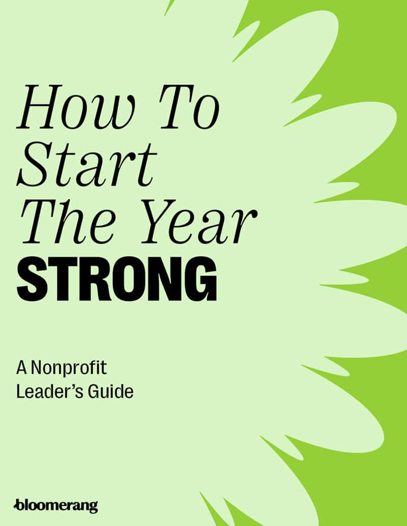 How to Start the Year Strong a Nonprofit Fundrasing Guide ebook cover
