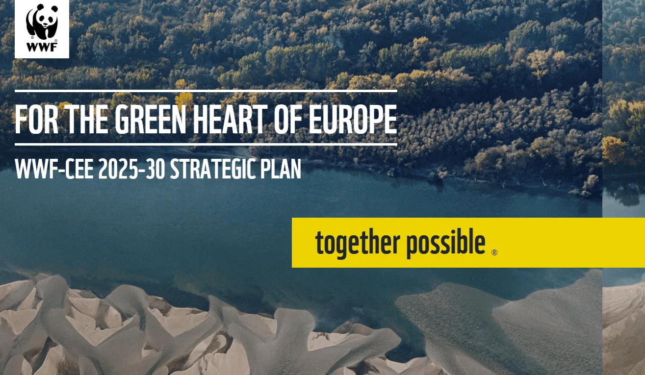 The cover of the WWF-CEE 2025-30 Strategic Plan