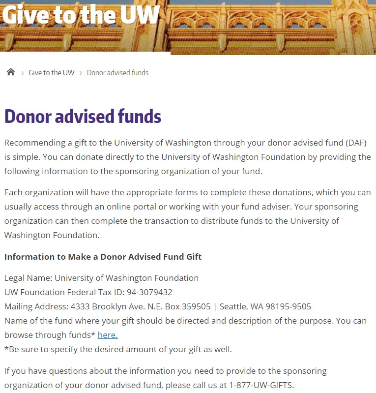 DAF University of Washington
