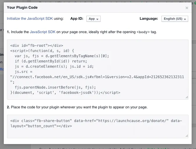 facebook-share-creator-code