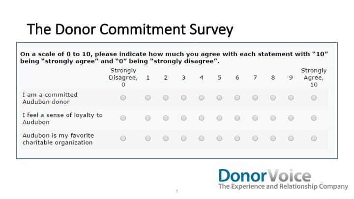 the donor commitment survey graphic