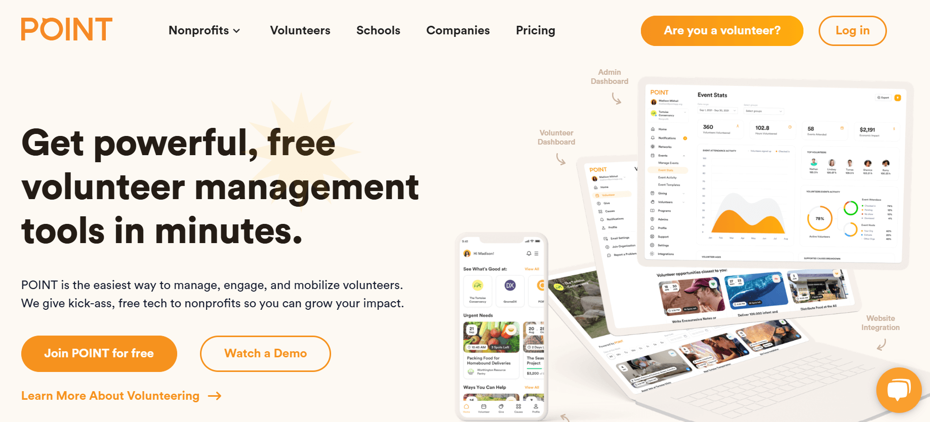 POINT homepage