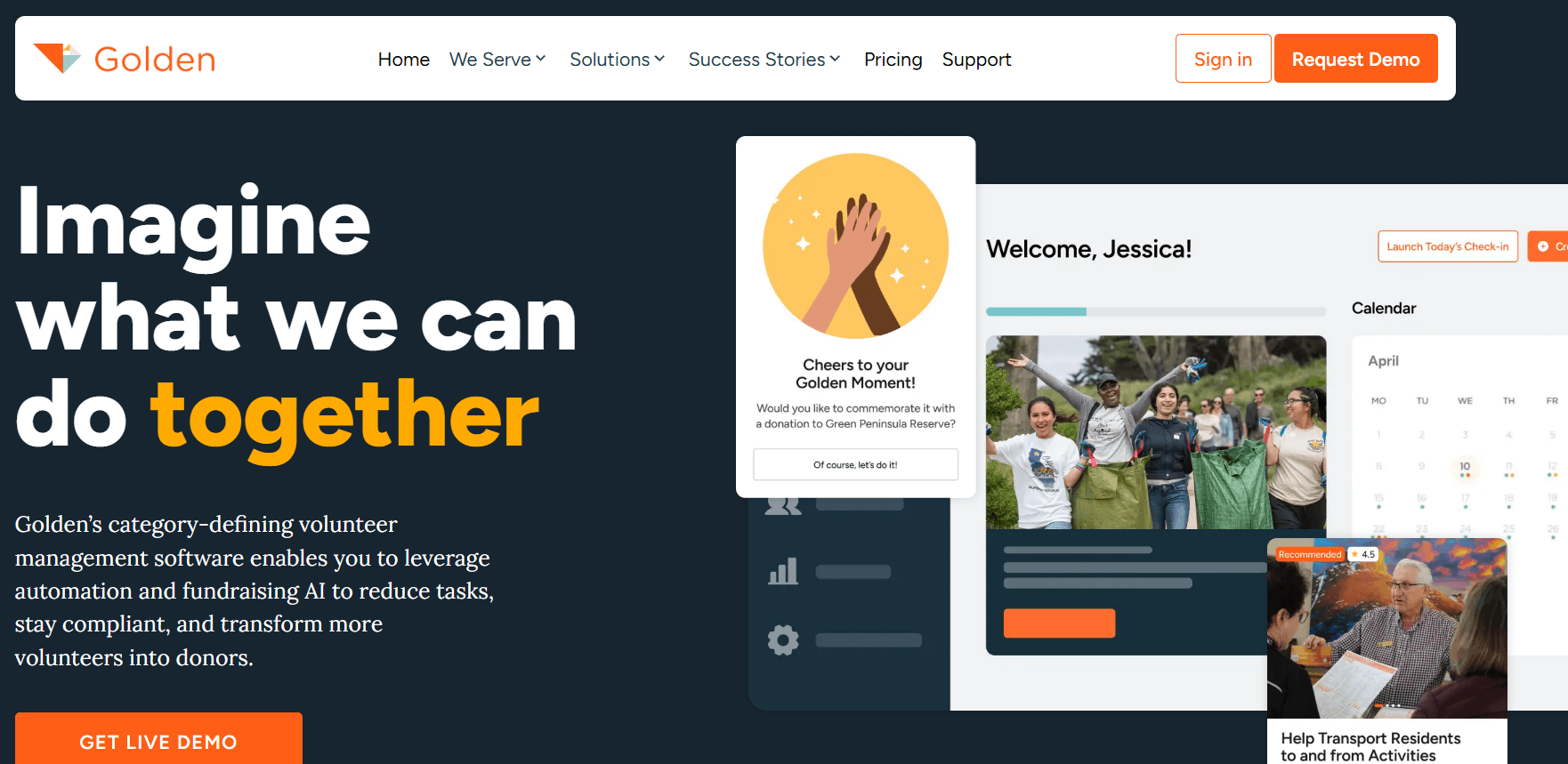 Golden homepage