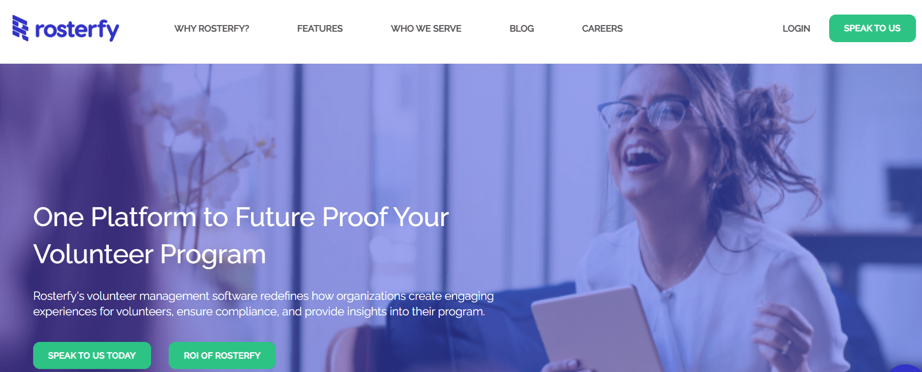 Rosterfy homepage