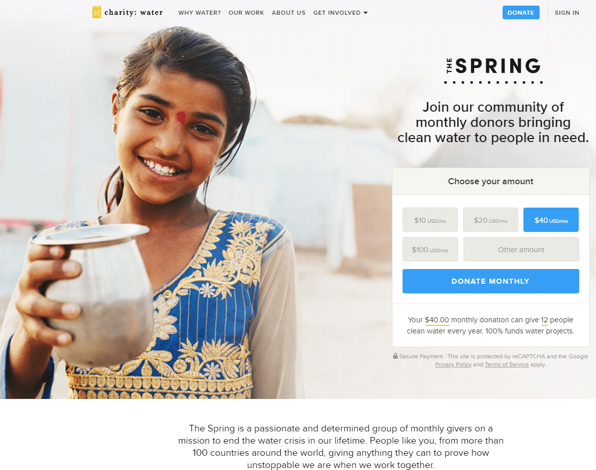 increase monthly giving