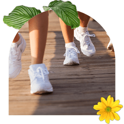 A walk-a-thon is a great peer-to-peer fundraising idea for a large group.
