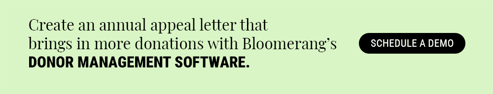Create a successful annual appeal letter with the help of Bloomerang