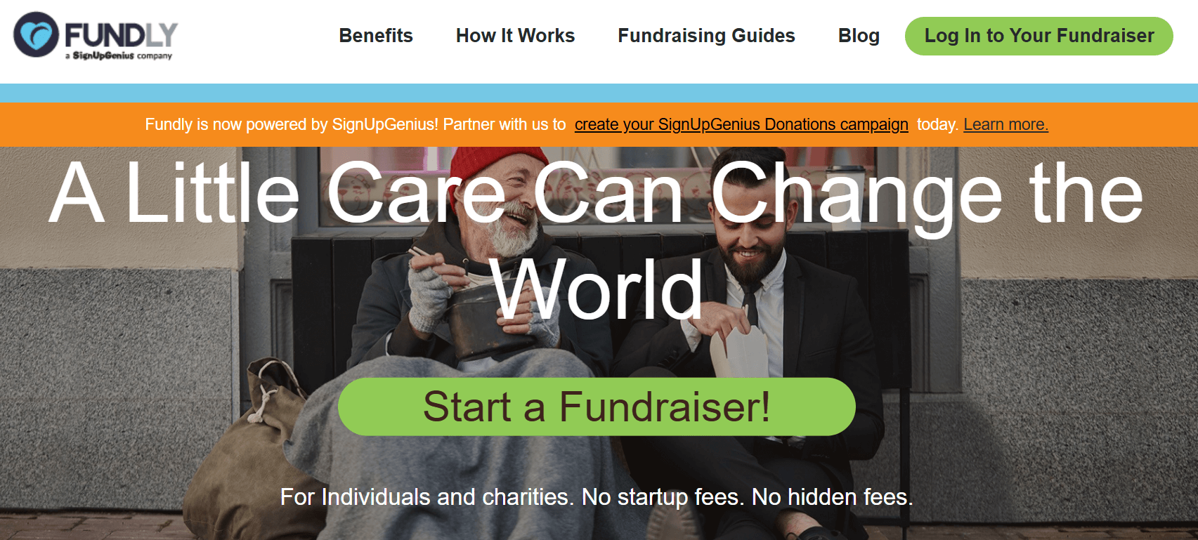 Fundly homepage