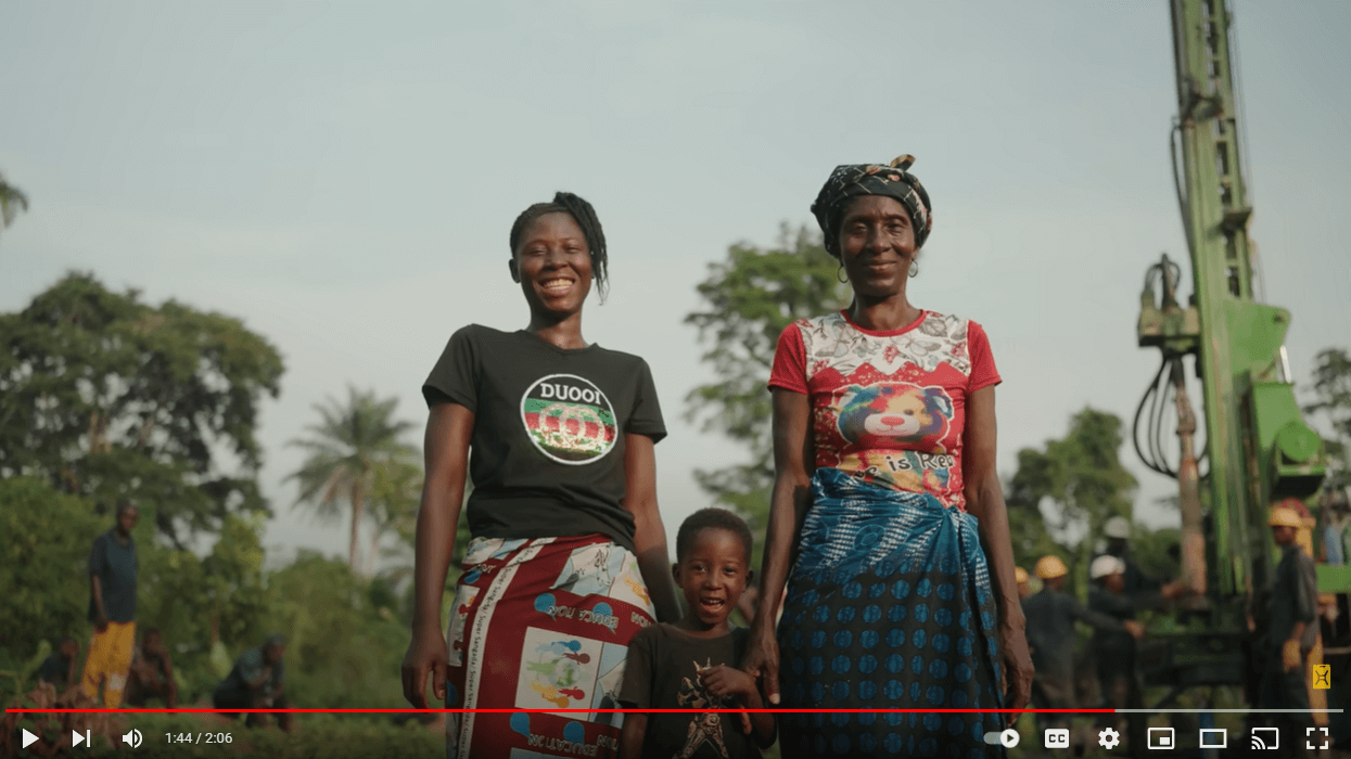 This is an example online fundraising video from charity: water.