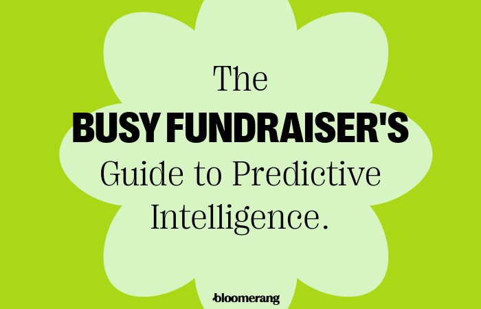 When Time is Scarce: The Busy Fundraisers Guide to Predictive Intelligence