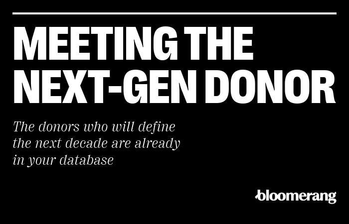 Meeting the Next Generation Donor