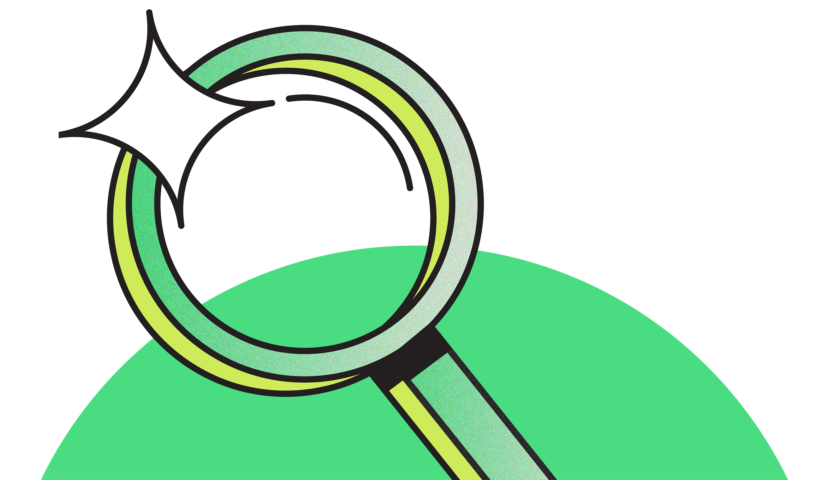 A magnifying glass 