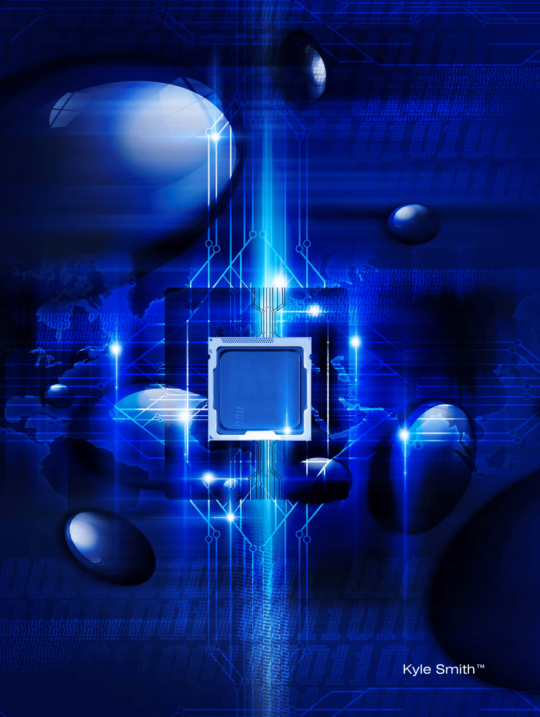 A high-tech computer chip illustrating the complex innovations, such as AI integration and SSI, that I translate into compelling brand stories.