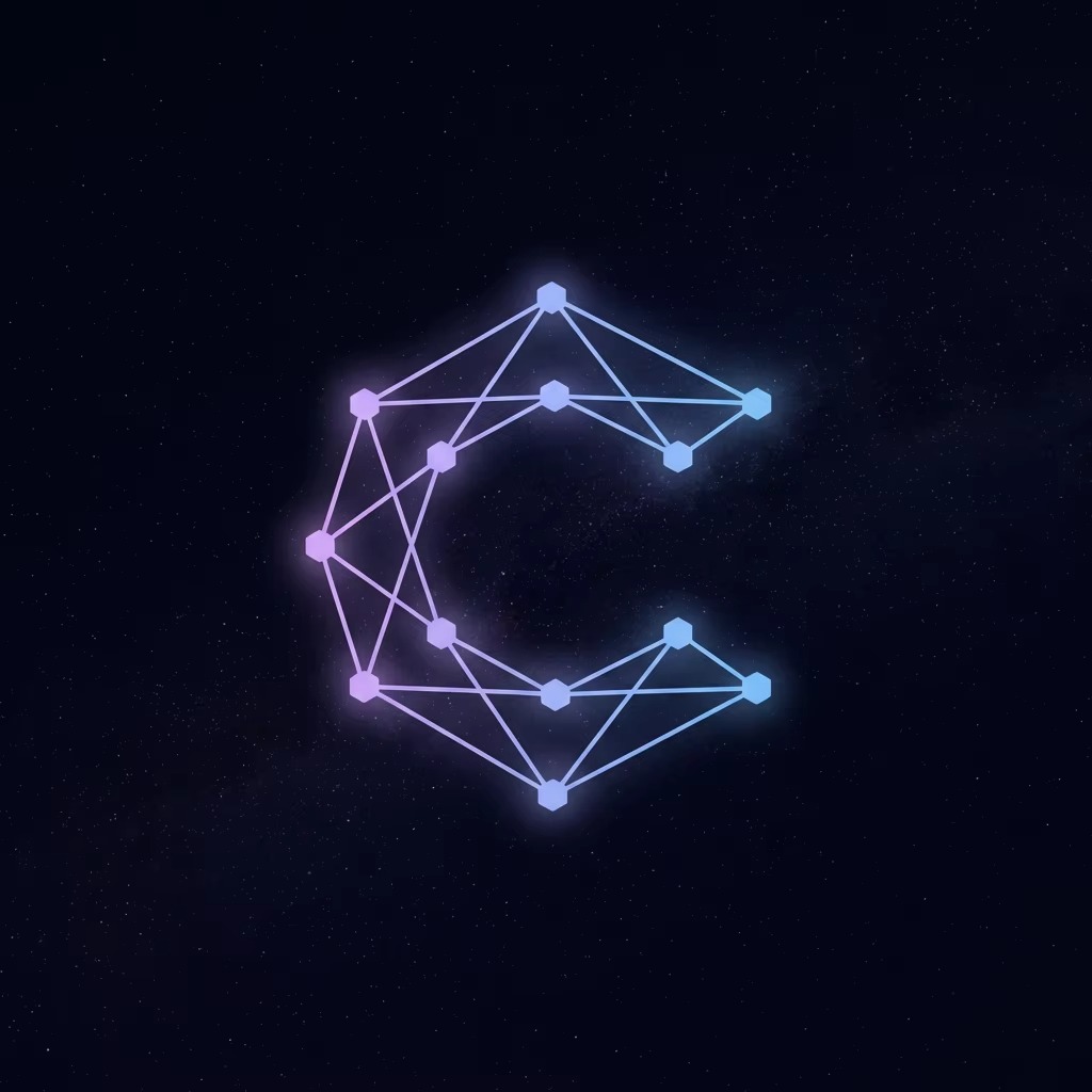Cormonity decentralized tech logo – Narrative engineering and strategic brand growth by Kyle Smith.