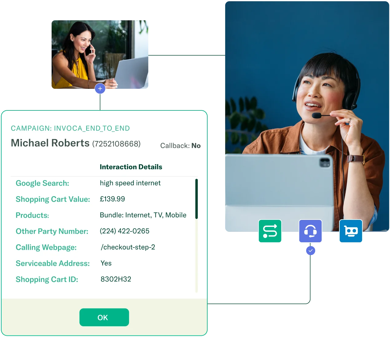 Personalise call experiences with digital journey data