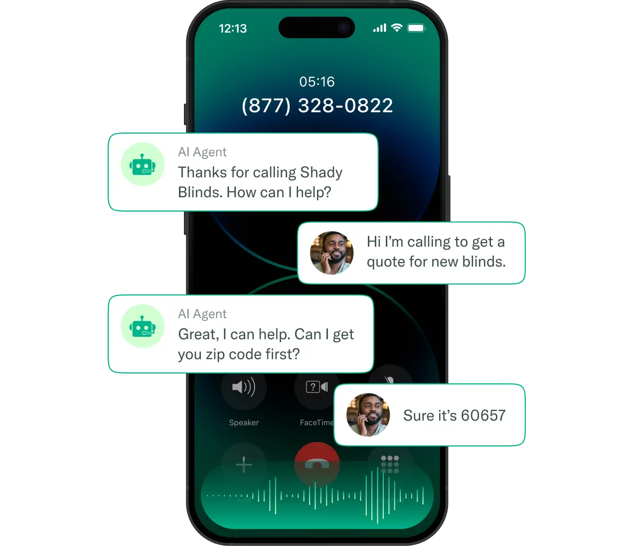Qualify and convert phone leads 24/7 with AI