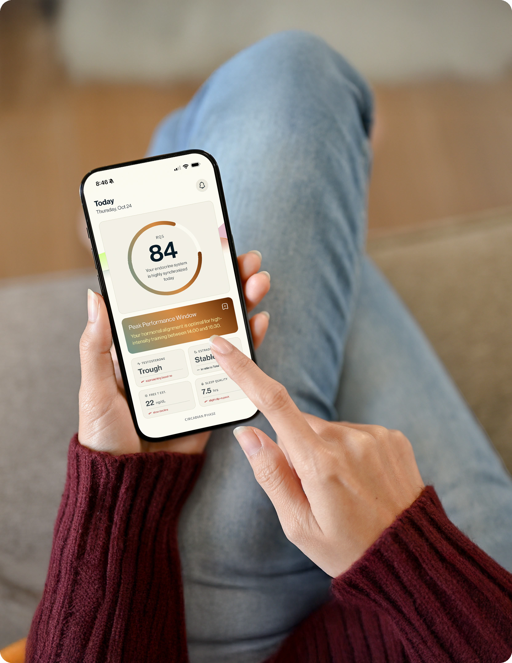 Aalto mobile app screen showing Seller Q&A with collapsable questions and answers