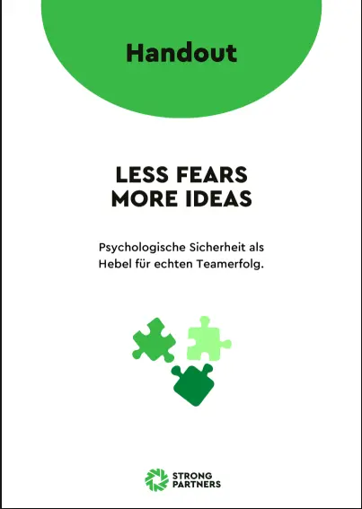 Handout Psychologische Sicherheit im Team – Vorschau