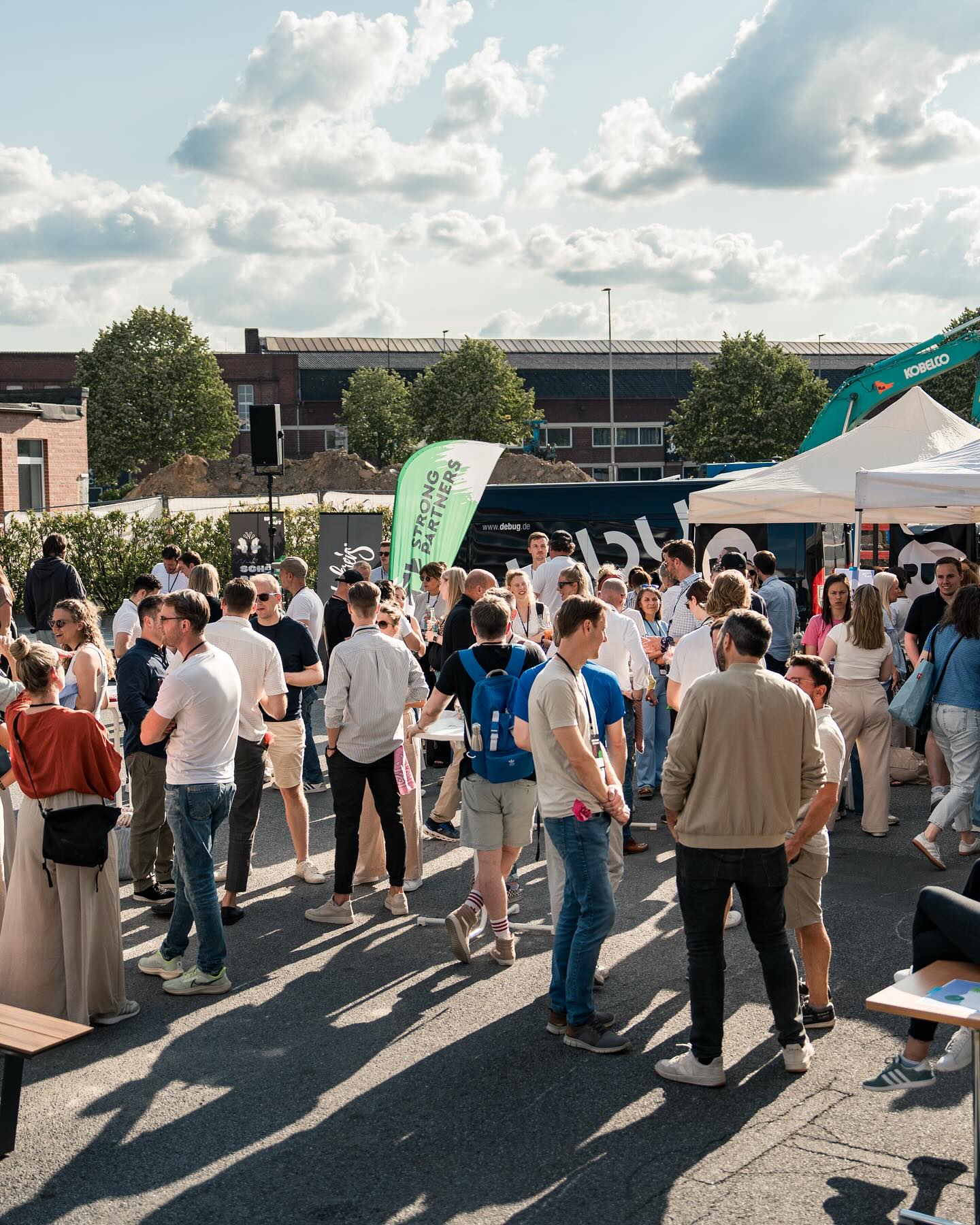 Netzwerk-Crowd beim Networkout