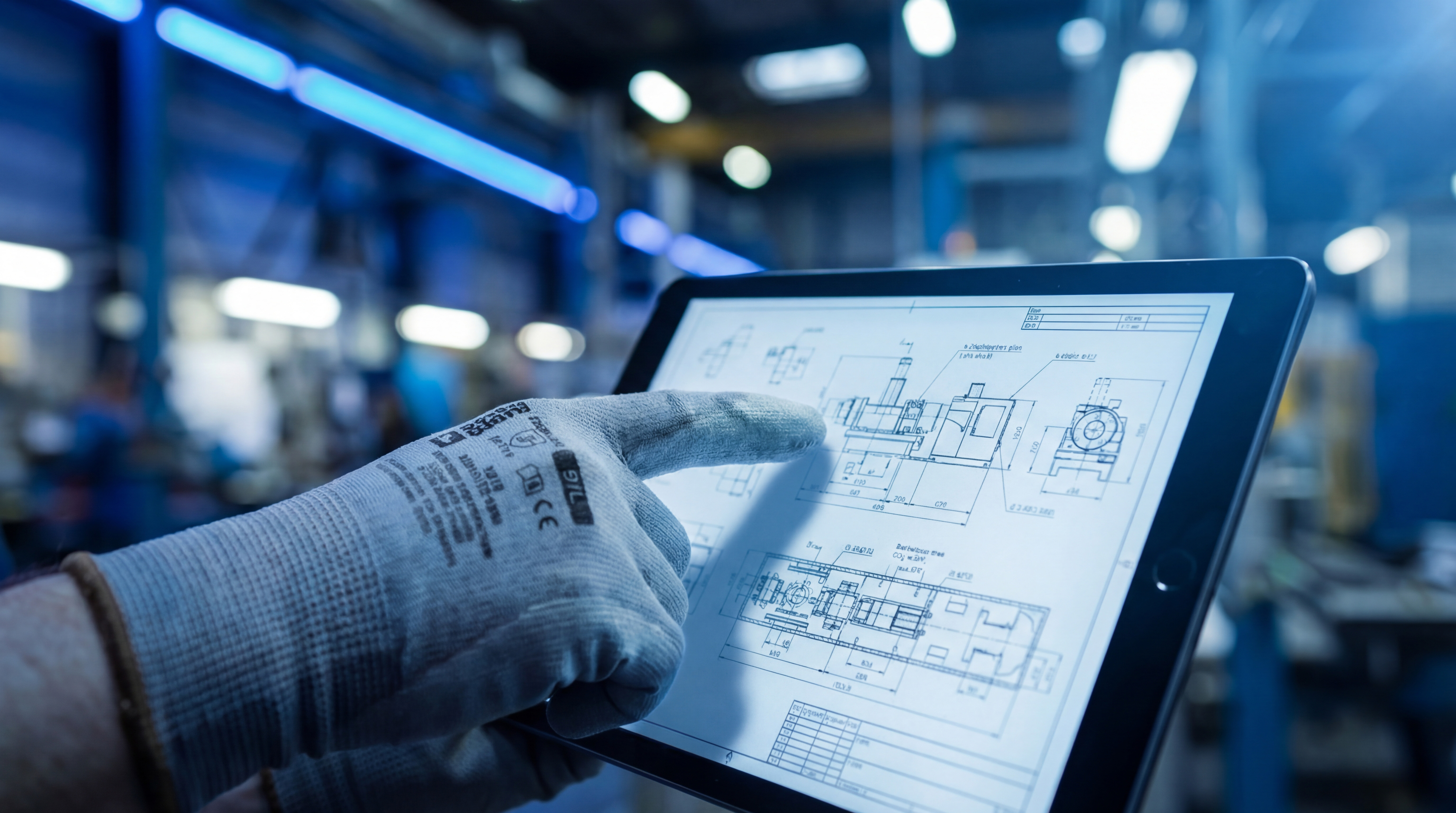 Gros plan d'une tablette qui permet de réaliser la prise de note du cahier des charges initial