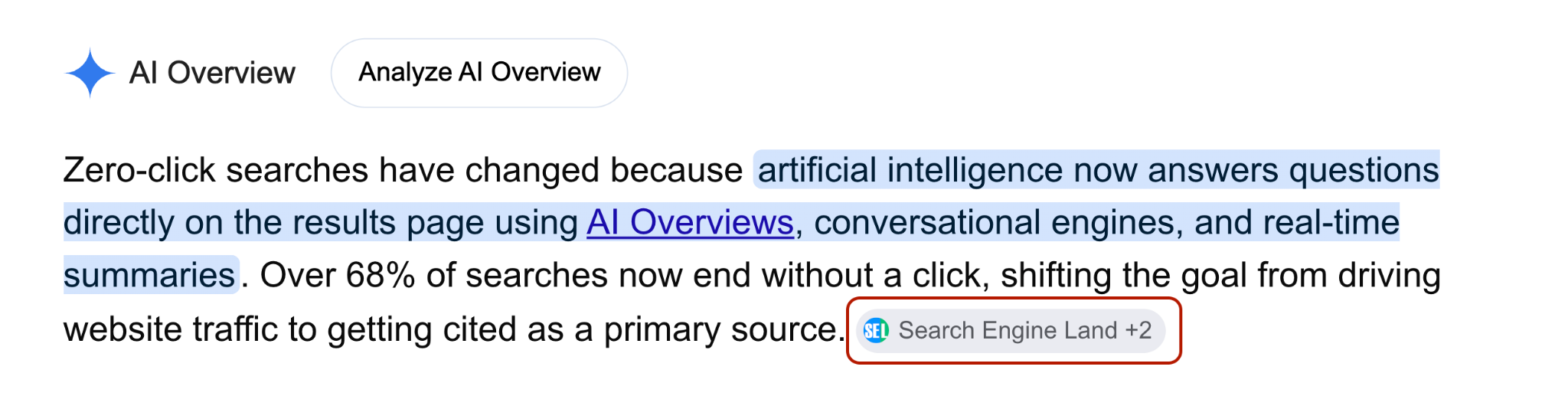 AI Oerview screenshot