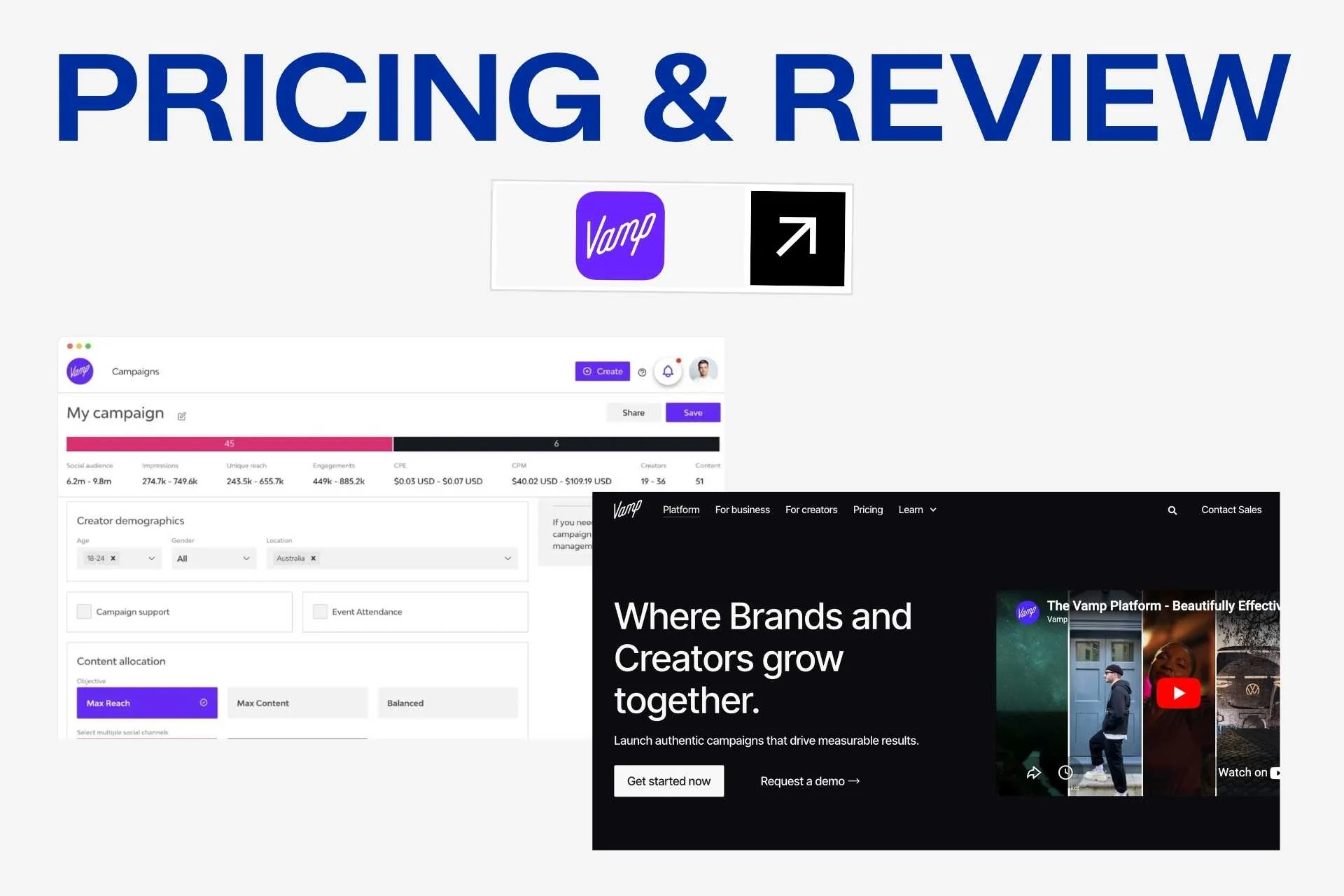 Vamp Pricing and Review