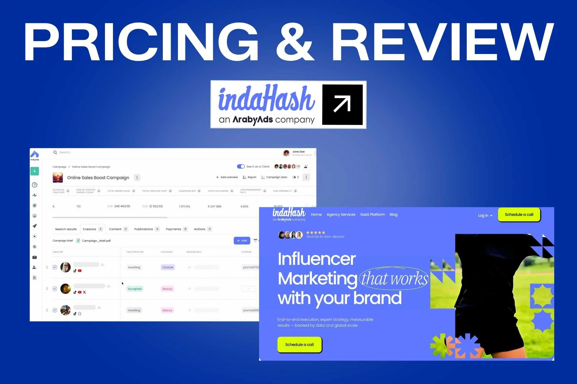 indaHash Pricing and Review