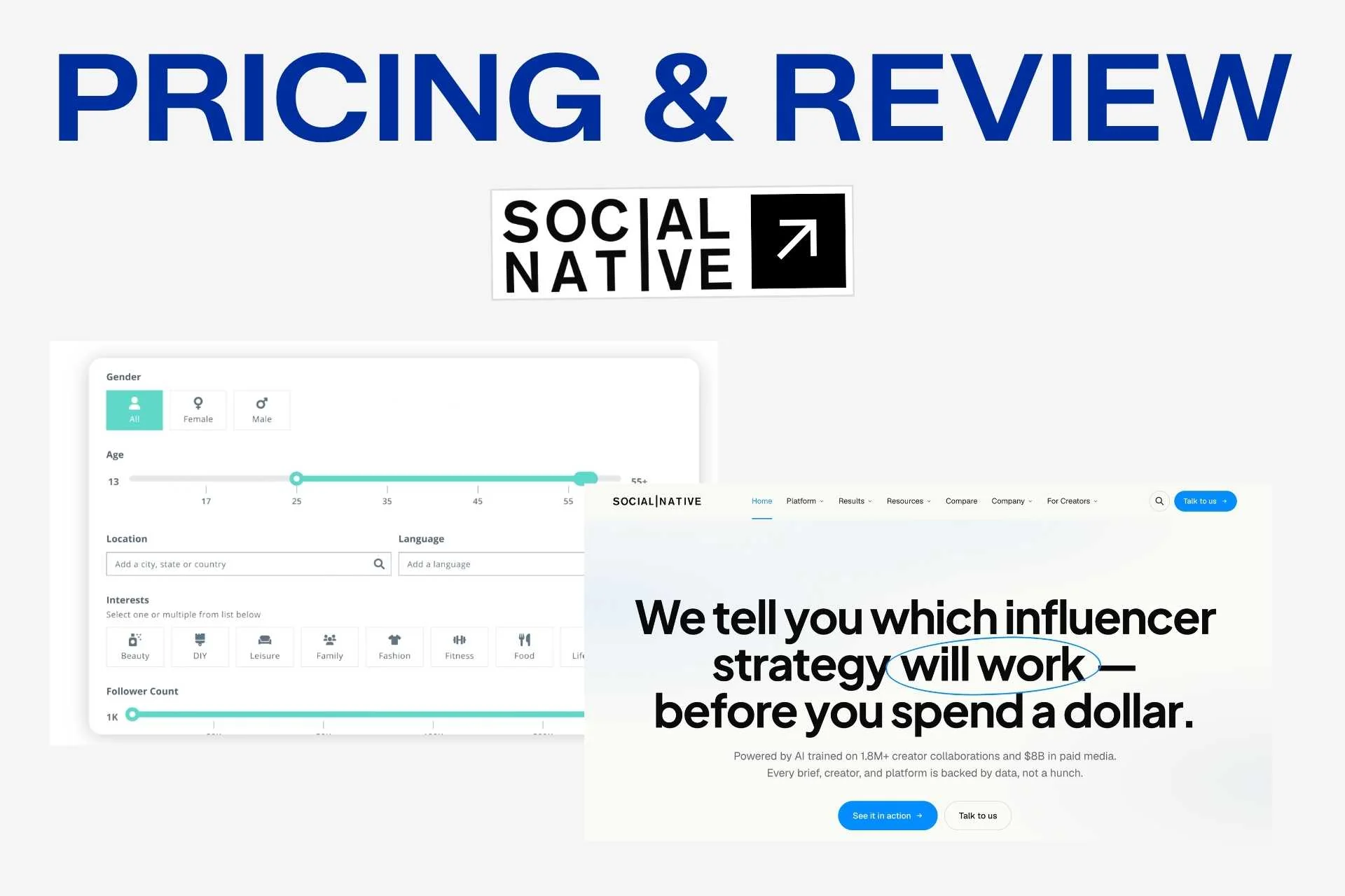 Social Native Preise und Bewertung