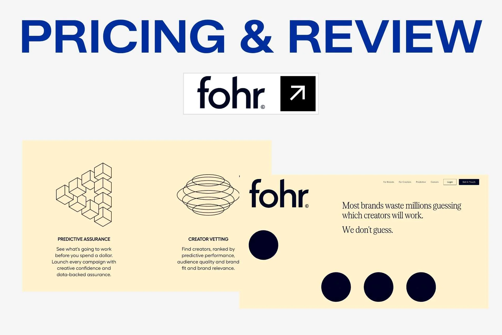 Fohr Pricing and Review