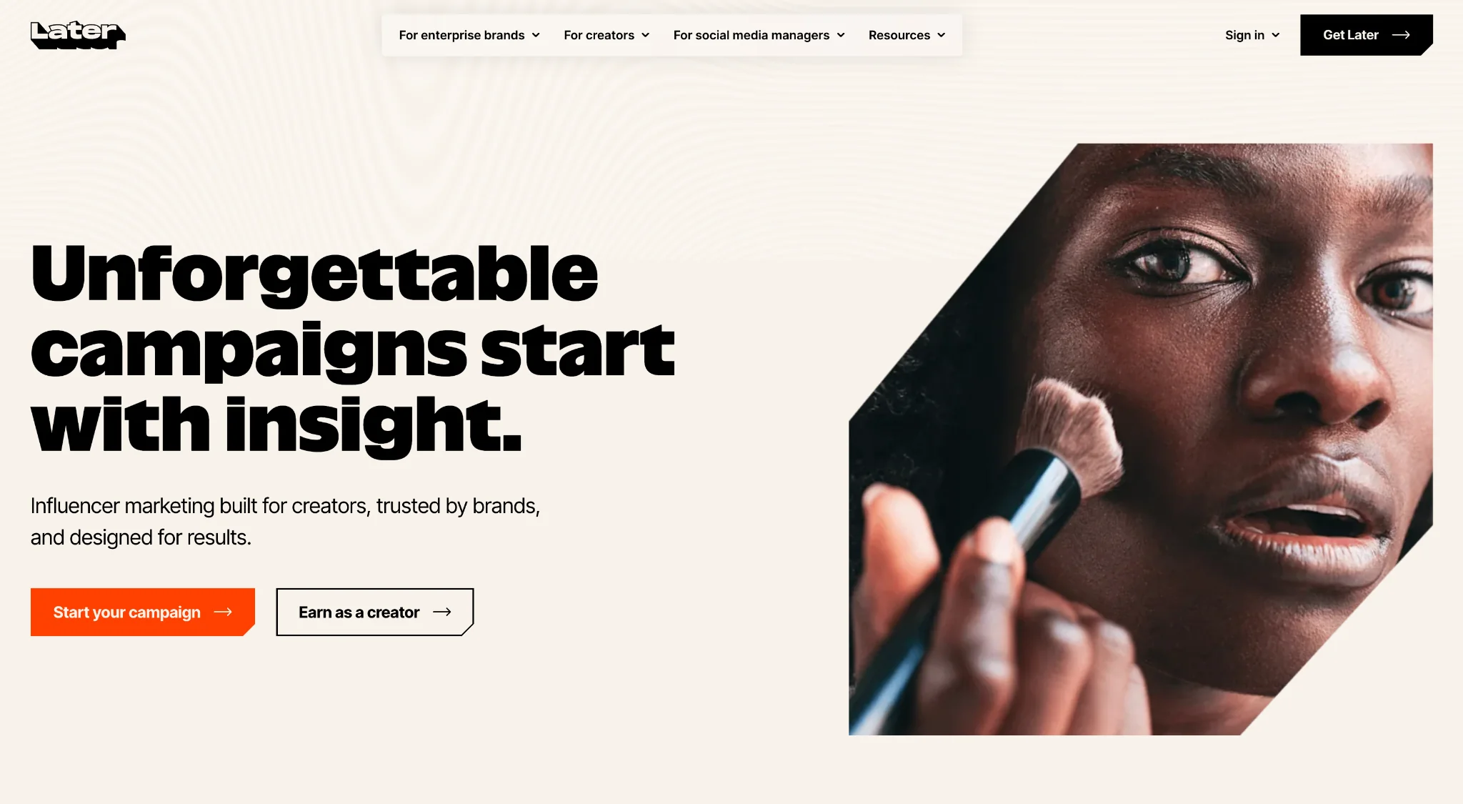 Later Influence Influencer Marketing Platform Overview