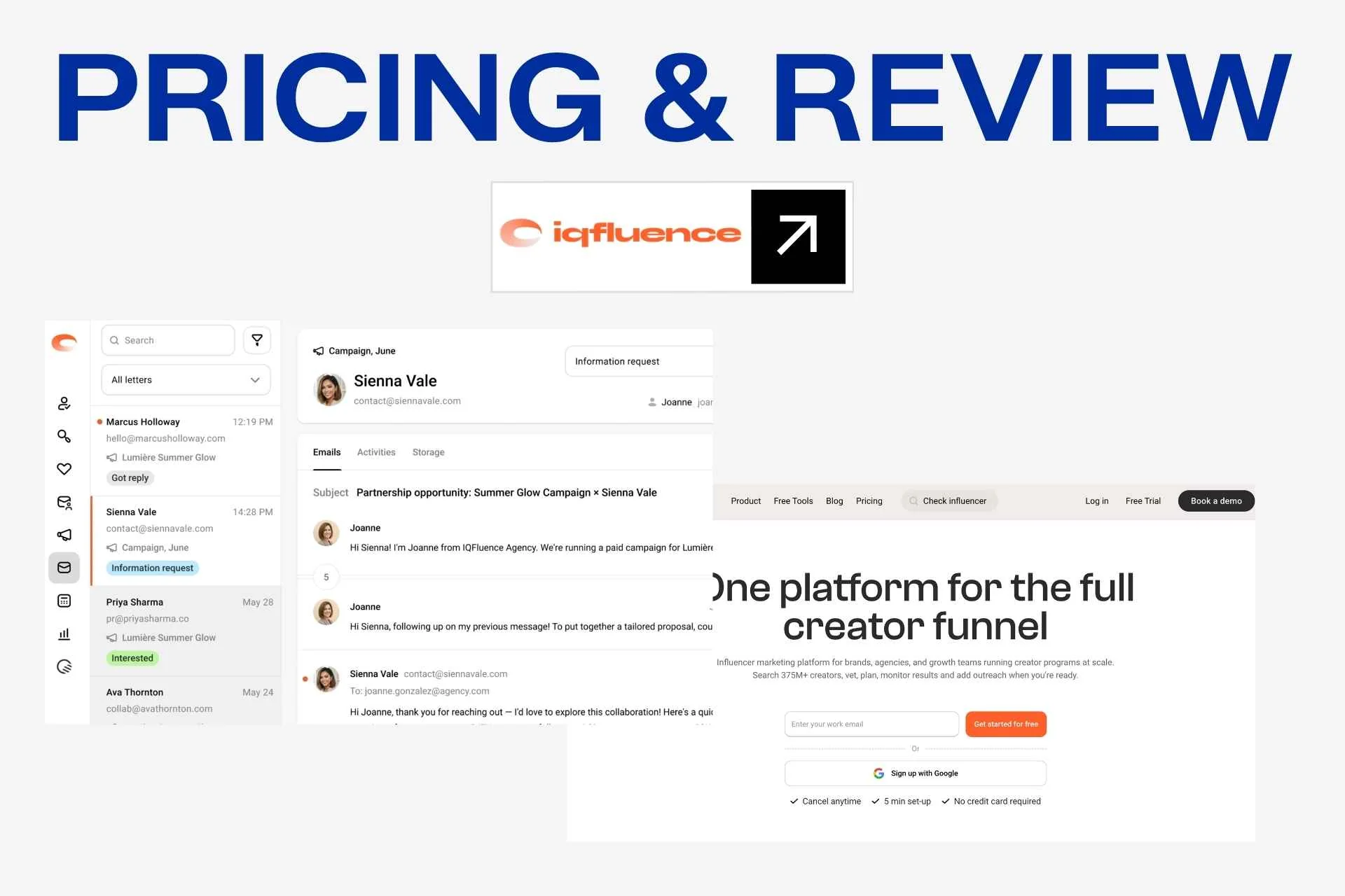 IQfluence Pricing and Review