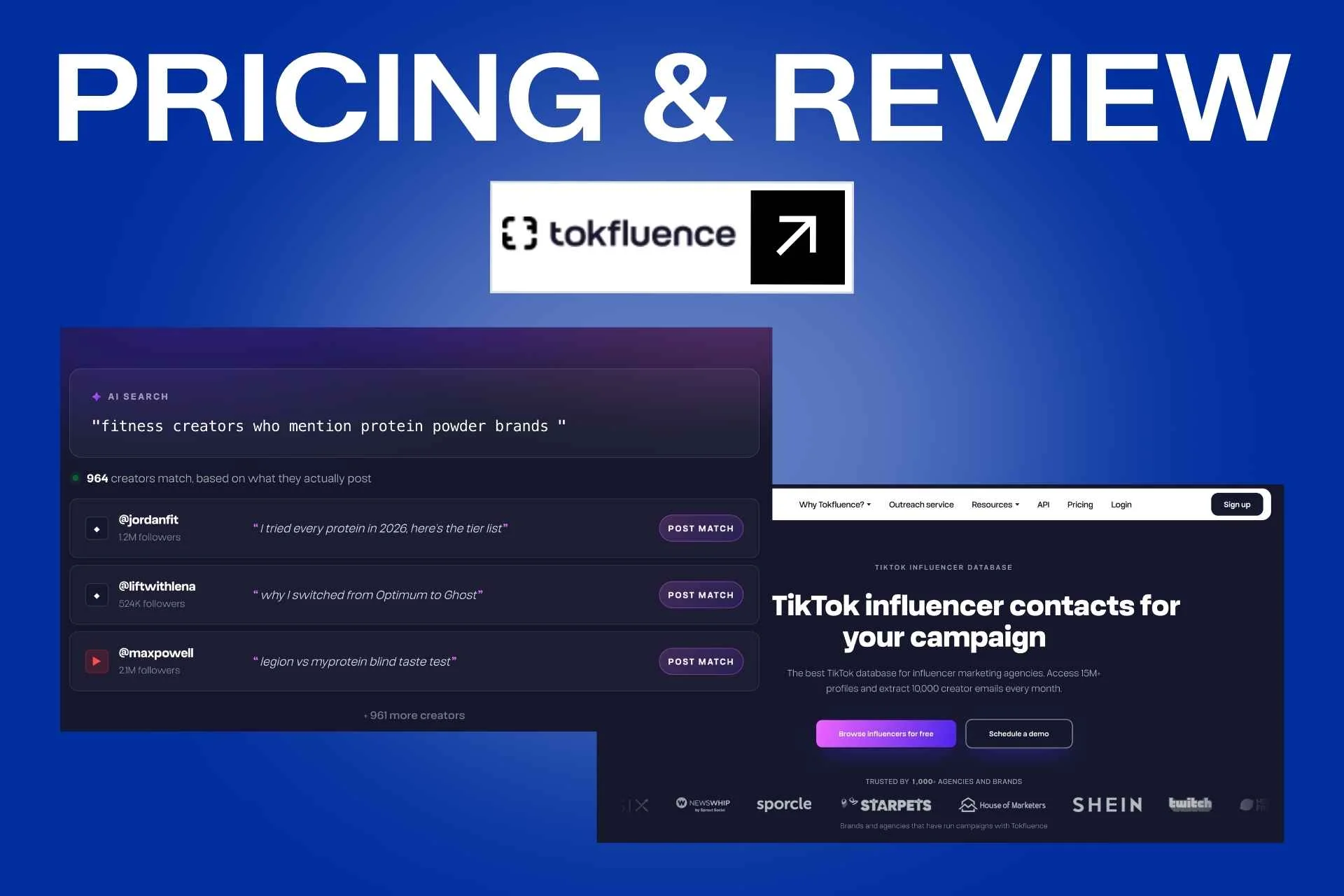 Tokfluence Pricing and Review