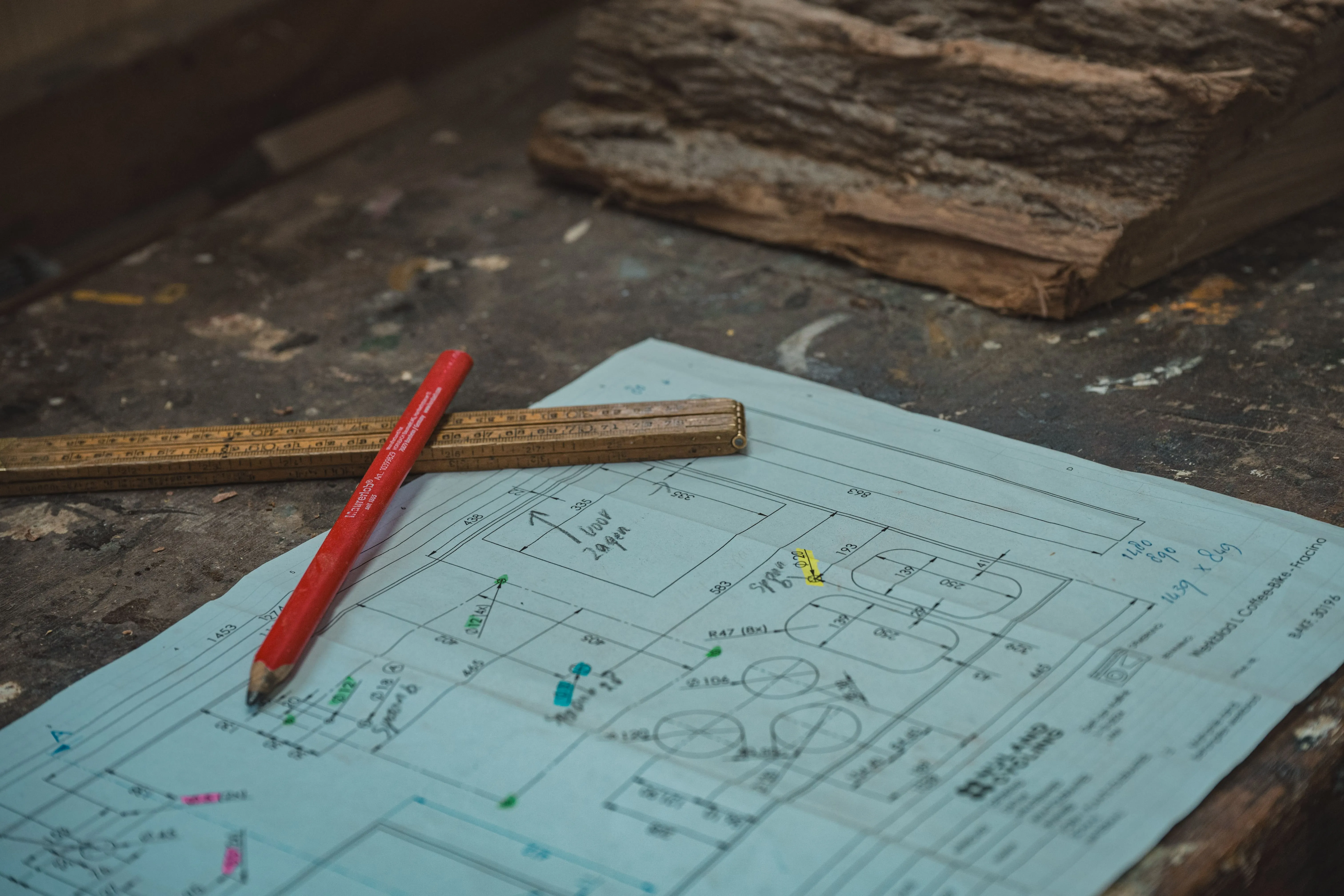 Technische tekening als voorbereiding op een restauratieproject