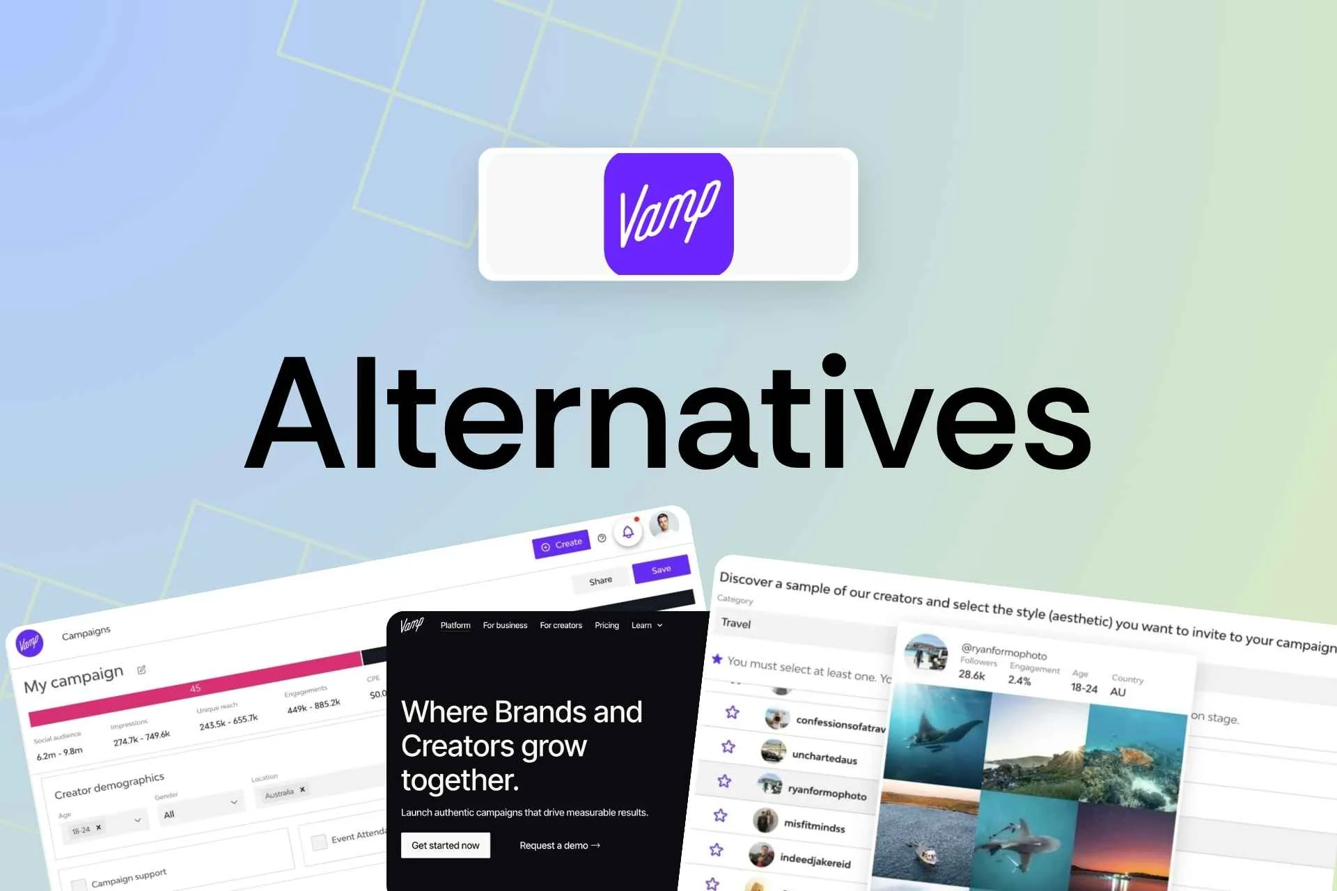 Vamp Alternatives: Best Influencer Marketing Platforms