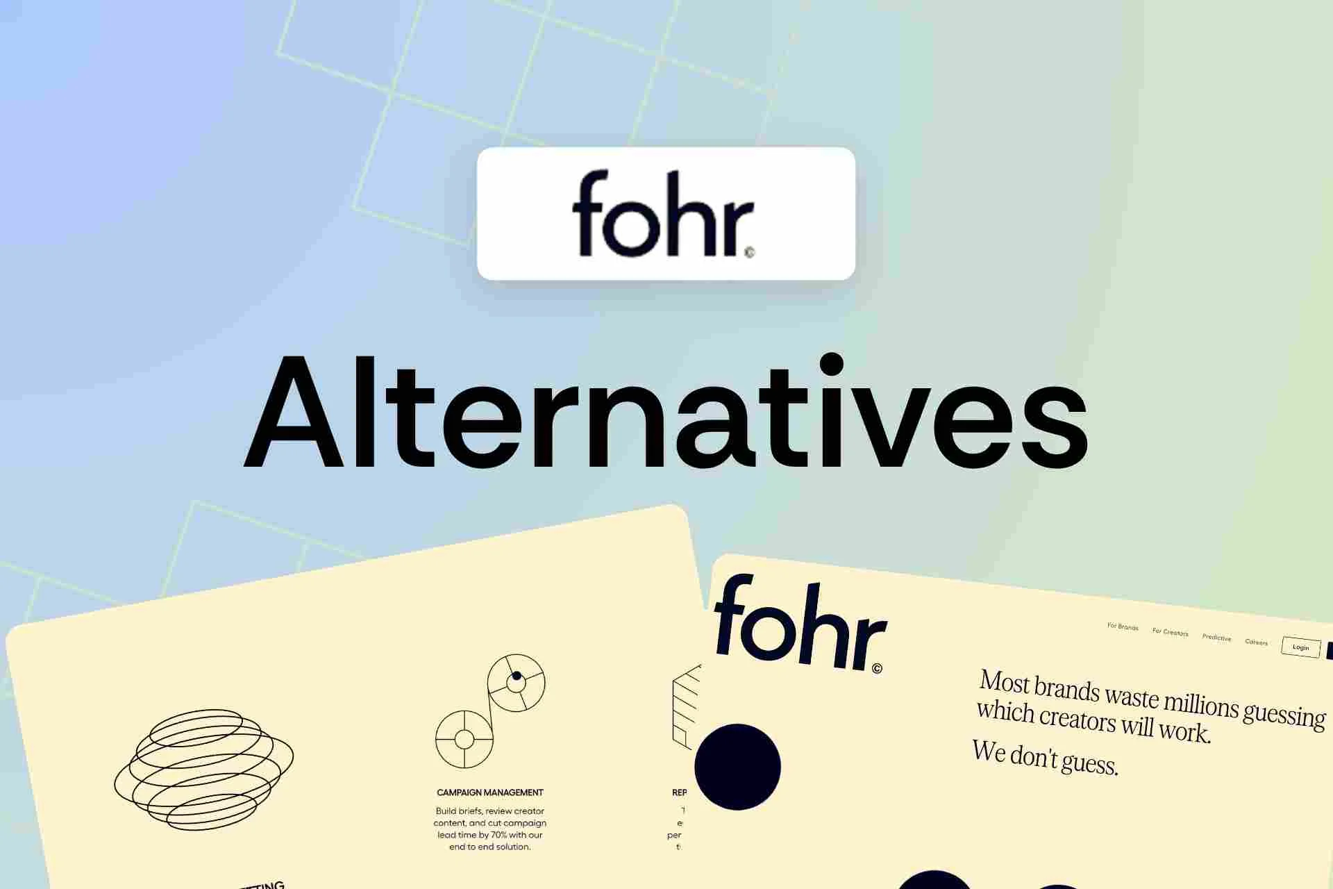 Fohr Best Influencer Marketing Platforms Alternatives
