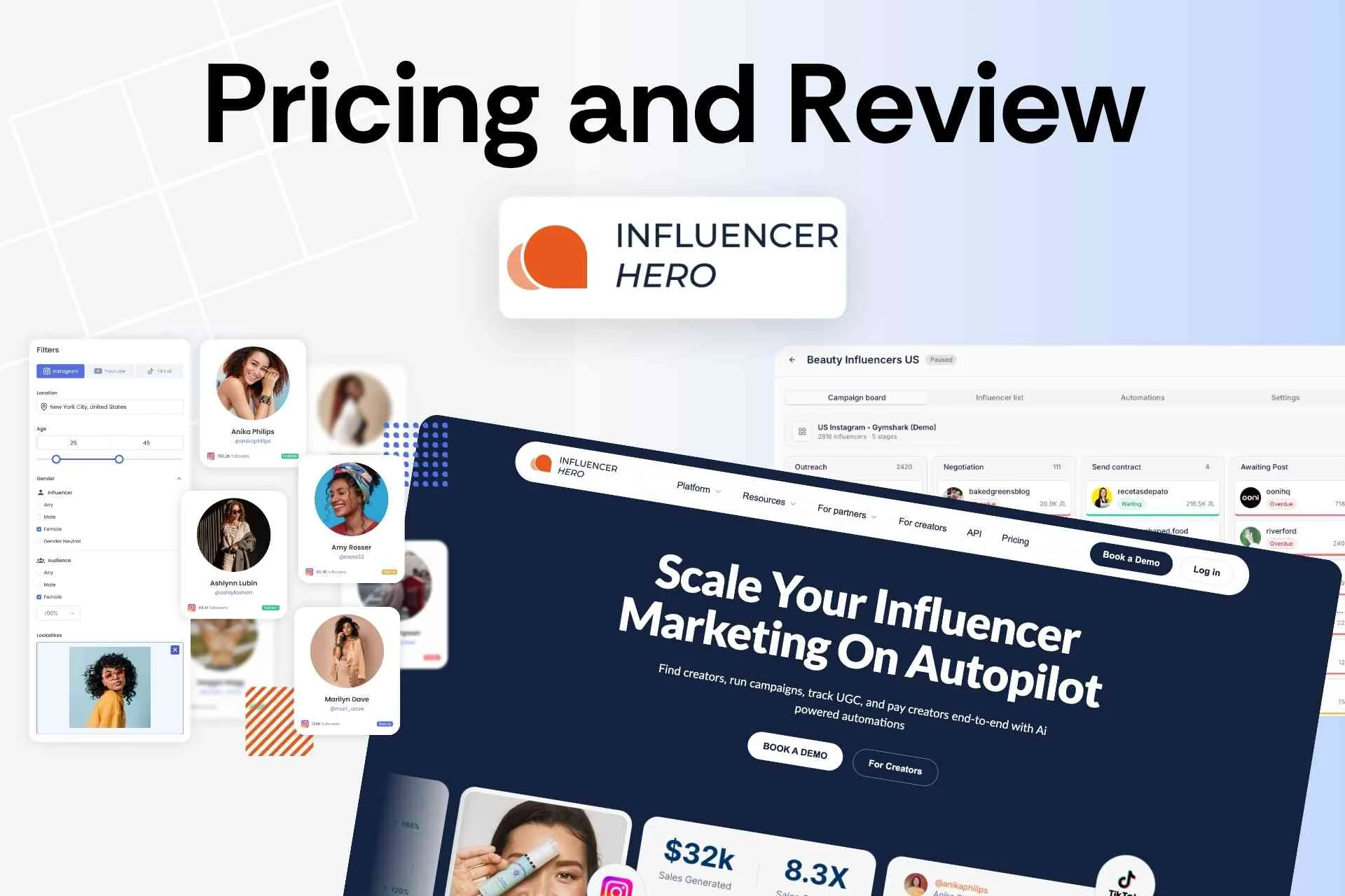 Influencer Hero Pricing and Review